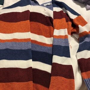 Colorful Striped Women's Cardigan